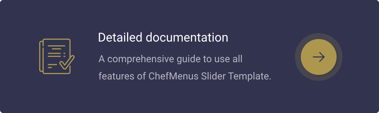 ChefMenus - Responsive Restaurant Menu Bootstrap Slider
